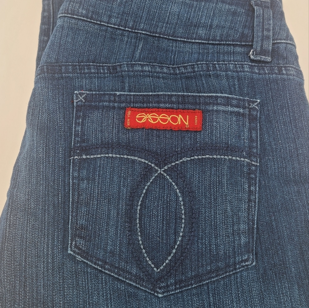 Sasson Straight Leg Hustle Size 16 Blue Jeans, OOH LA LA. - Picture 2 of 10